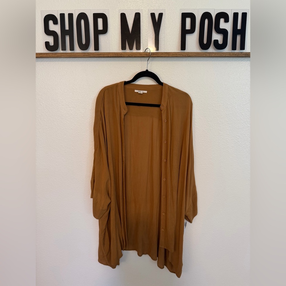 O’Neill Brown Flowing Beach Coverup Size M/L NWT